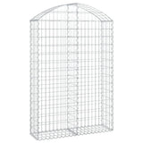 Vidaxx Gabion hvælvede 100x30x140 160 cm galvaniseret jern