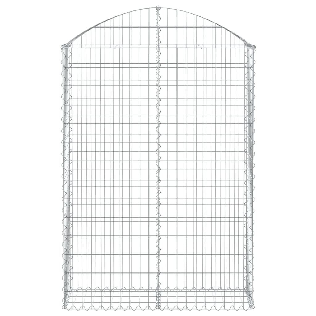Vidaxx Gabion hvælvede 100x30x140 160 cm galvaniseret jern