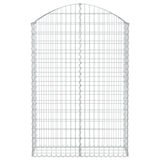 Vidaxx Gabion hvælvede 100x30x140 160 cm galvaniseret jern