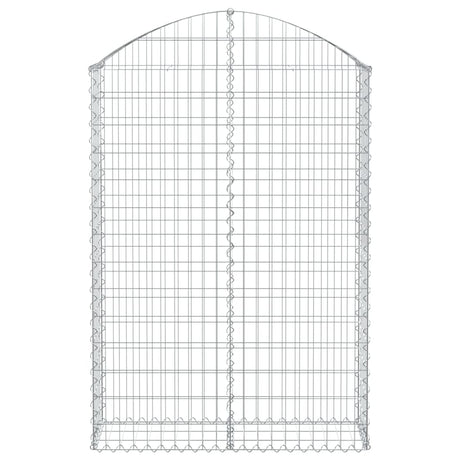Vidaxx Gabion hvælvede 100x30x140 160 cm galvaniseret jern