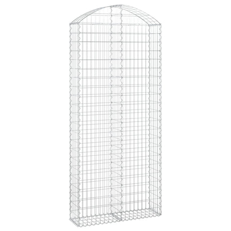 Vidaxx Gabion hvælvede 100x30x220 240 cm galvaniseret jern