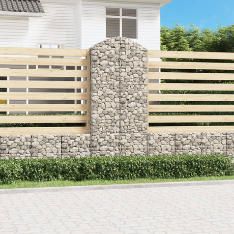 Vidaxx Gabion hvælvede 100x30x220 240 cm galvaniseret jern