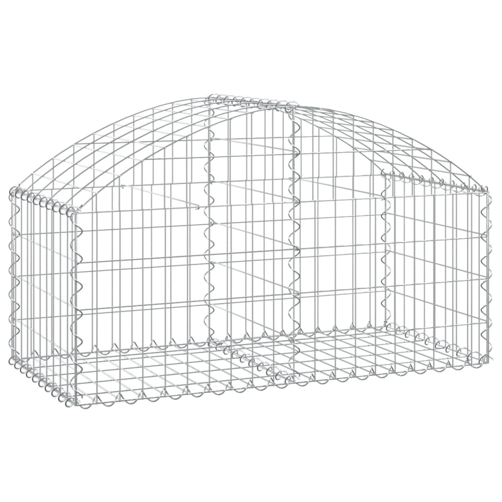 Vidaxx Gabion hvælvede 100x50x40 60 cm galvaniseret jern