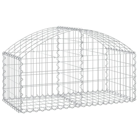 Vidaxx Gabion hvælvede 100x50x40 60 cm galvaniseret jern