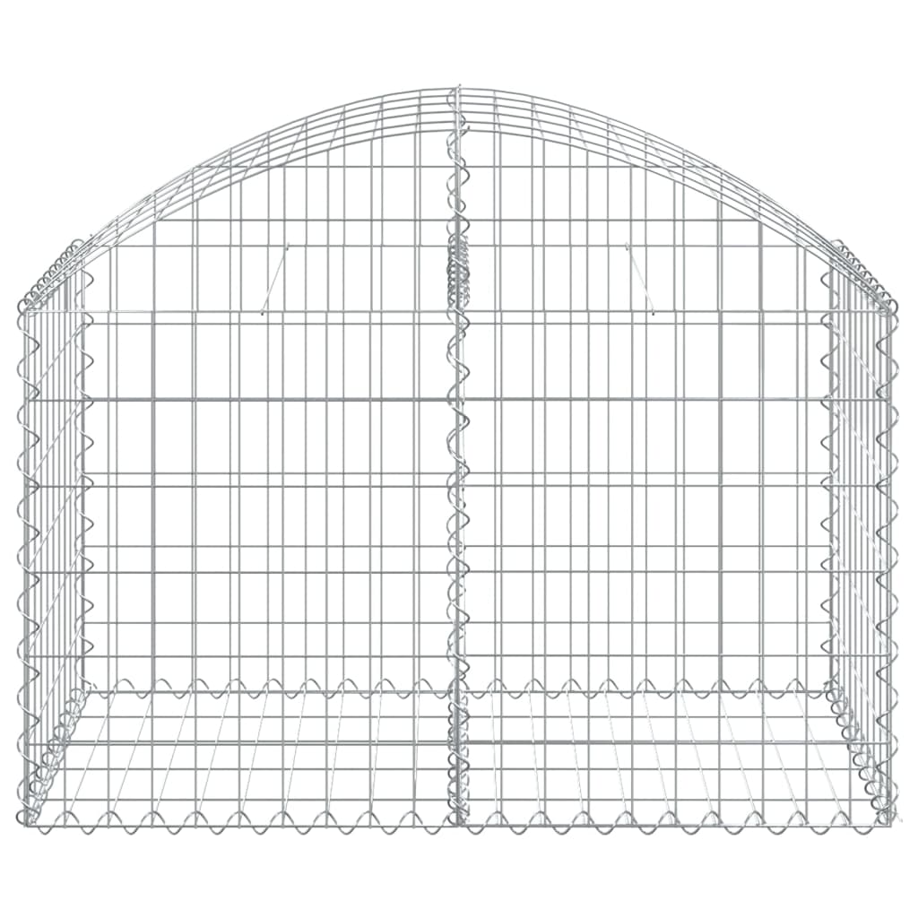 Vidaxx Gabion hvælvede 100x50x60 80 cm galvaniseret jern