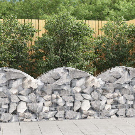 Vidaxx Gabion hvælvede 100x50x60 80 cm galvaniseret jern
