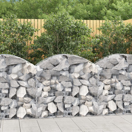 Vidaxx Gabion hvælvede 100x50x80 100 cm galvaniseret jern