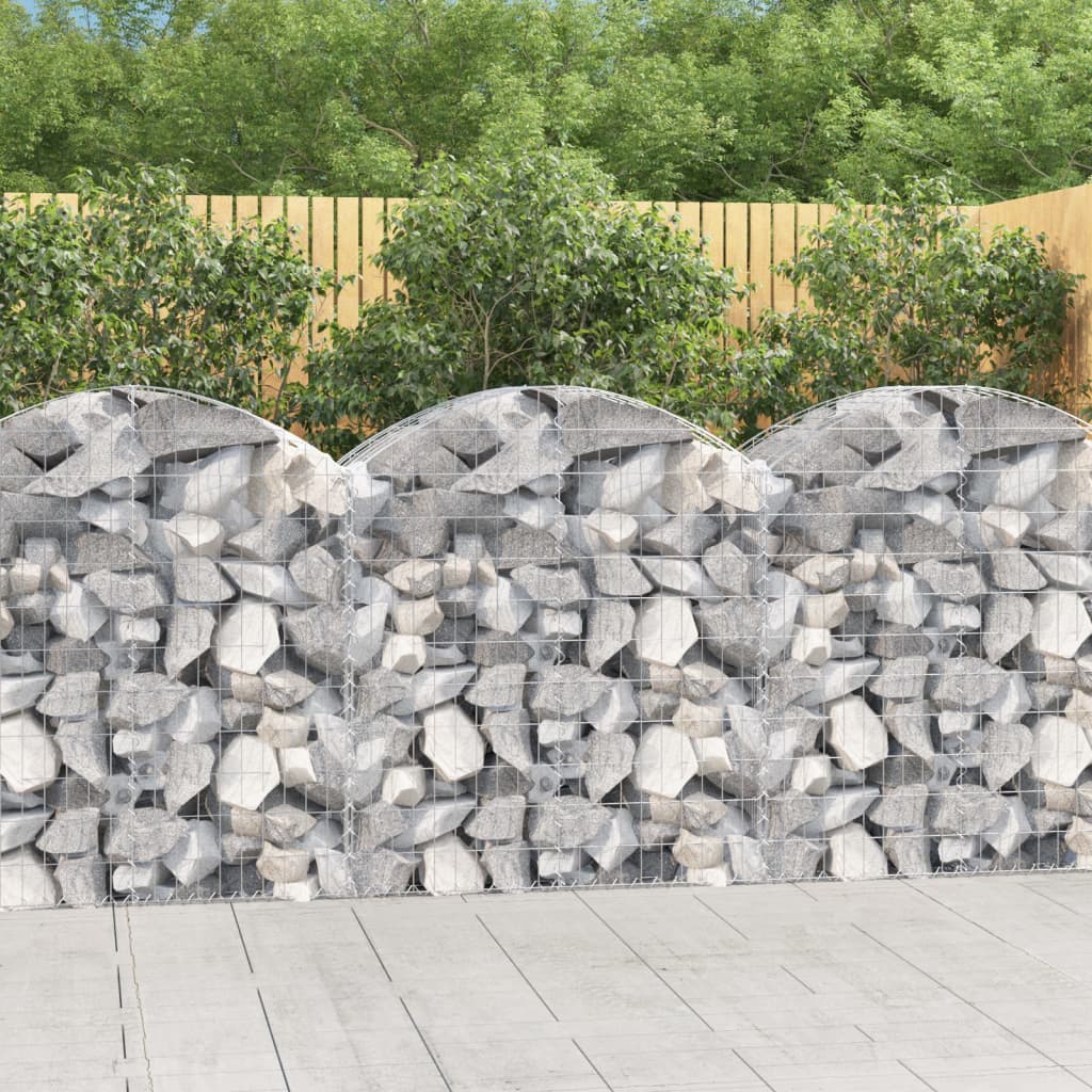 Vidaxx Gabion hvælvede 100x50x100 120 cm galvaniseret jern