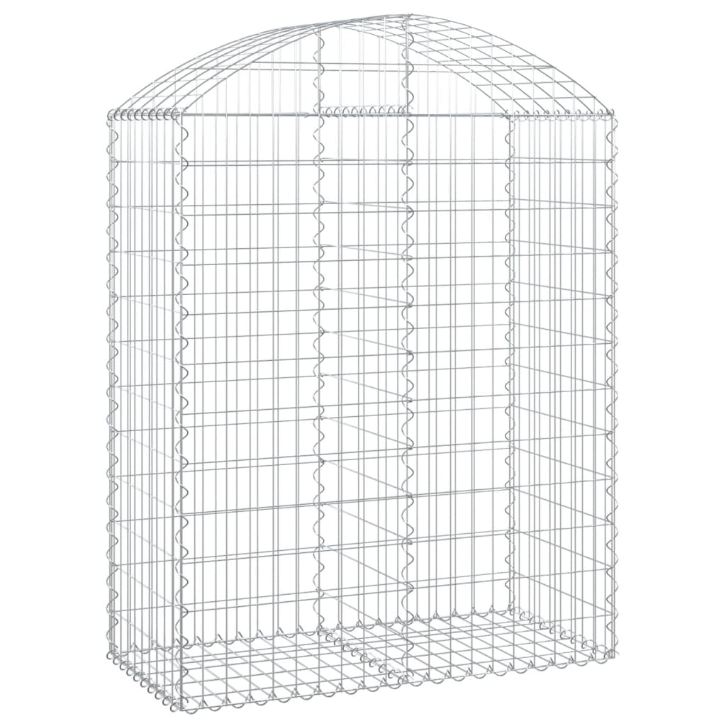Vidaxx Gabion hvælvede 100x50x120 140 cm galvaniseret jern