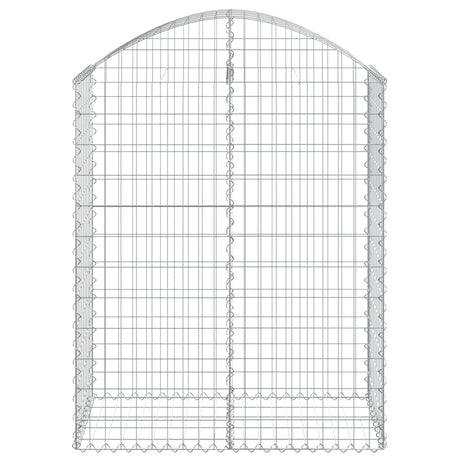 Vidaxx Gabion hvælvede 100x50x120 140 cm galvaniseret jern