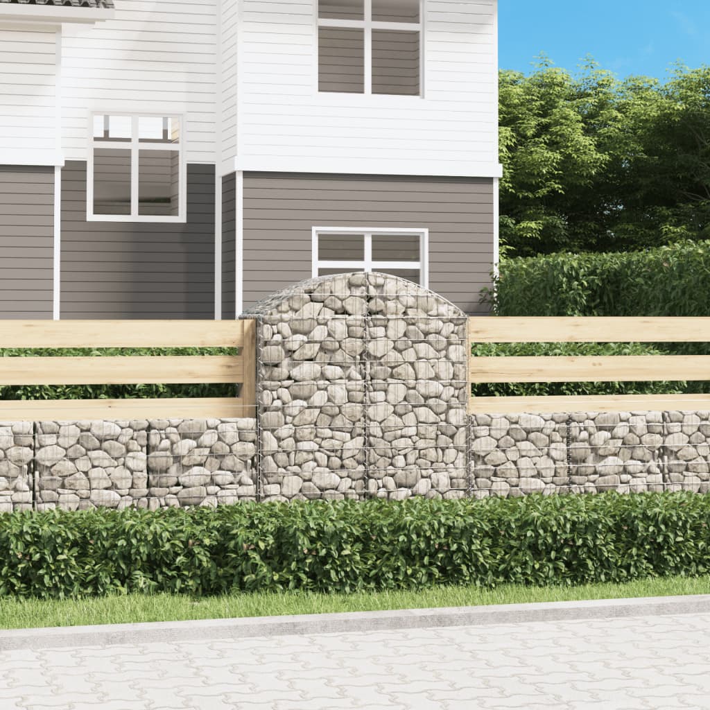 Vidaxx Gabion hvælvede 100x50x120 140 cm galvaniseret jern