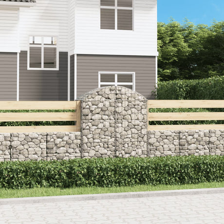 Vidaxx Gabion hvælvede 100x50x120 140 cm galvaniseret jern