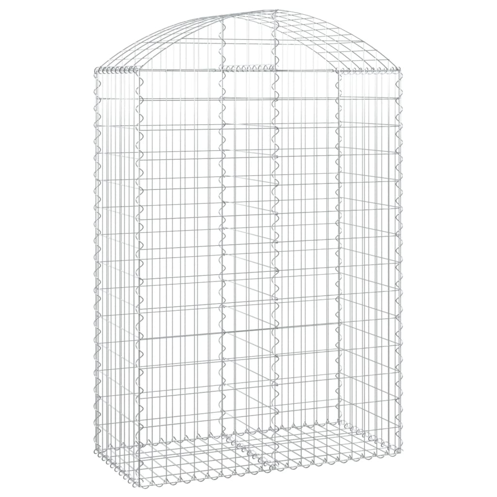 Vidaxx Gabion hvælvede 100x50x140 160 cm galvaniseret jern