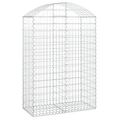 Vidaxx Gabion hvælvede 100x50x140 160 cm galvaniseret jern