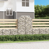 Vidaxx Gabion hvælvede 100x50x140 160 cm galvaniseret jern