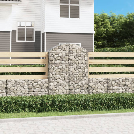 Vidaxx Gabion hvælvede 100x50x140 160 cm galvaniseret jern