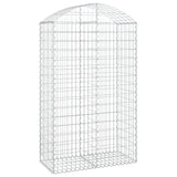 Vidaxx Gabion hvælvede 100x50x160 180 cm galvaniseret jern
