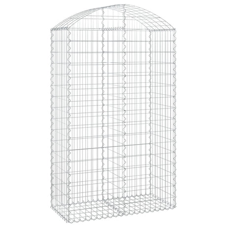 Vidaxx Gabion hvælvede 100x50x160 180 cm galvaniseret jern