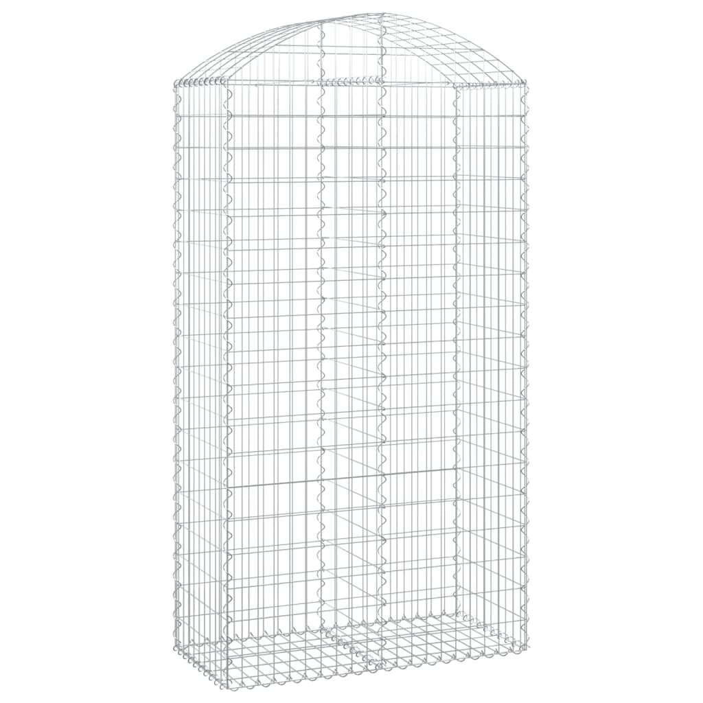 Vidaxx Gabion hvælvede 100x50x180 200 cm galvaniseret jern