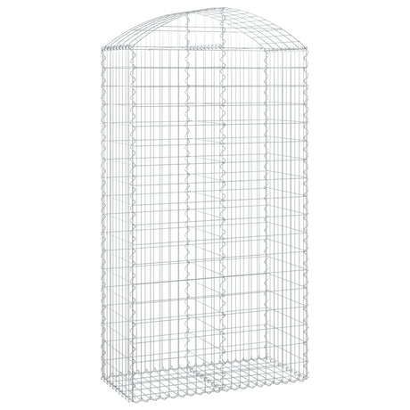 Vidaxx Gabion hvælvede 100x50x180 200 cm galvaniseret jern