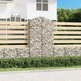 Vidaxx Gabion hvælvede 100x50x180 200 cm galvaniseret jern