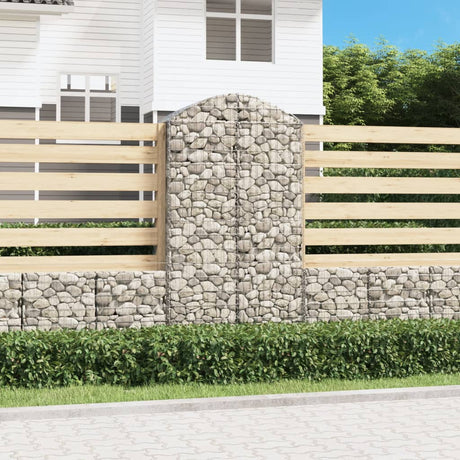 Vidaxx Gabion hvælvede 100x50x180 200 cm galvaniseret jern