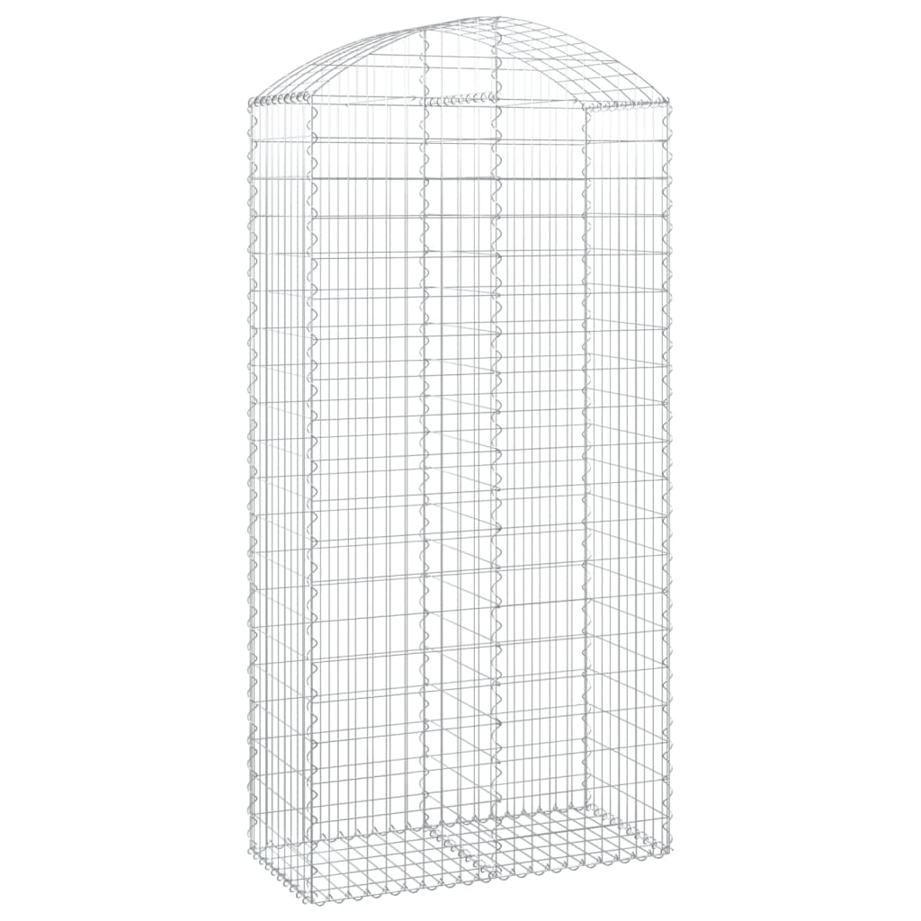 Vidaxx Gabion hvælvede 100x50x200 220 cm galvaniseret jern