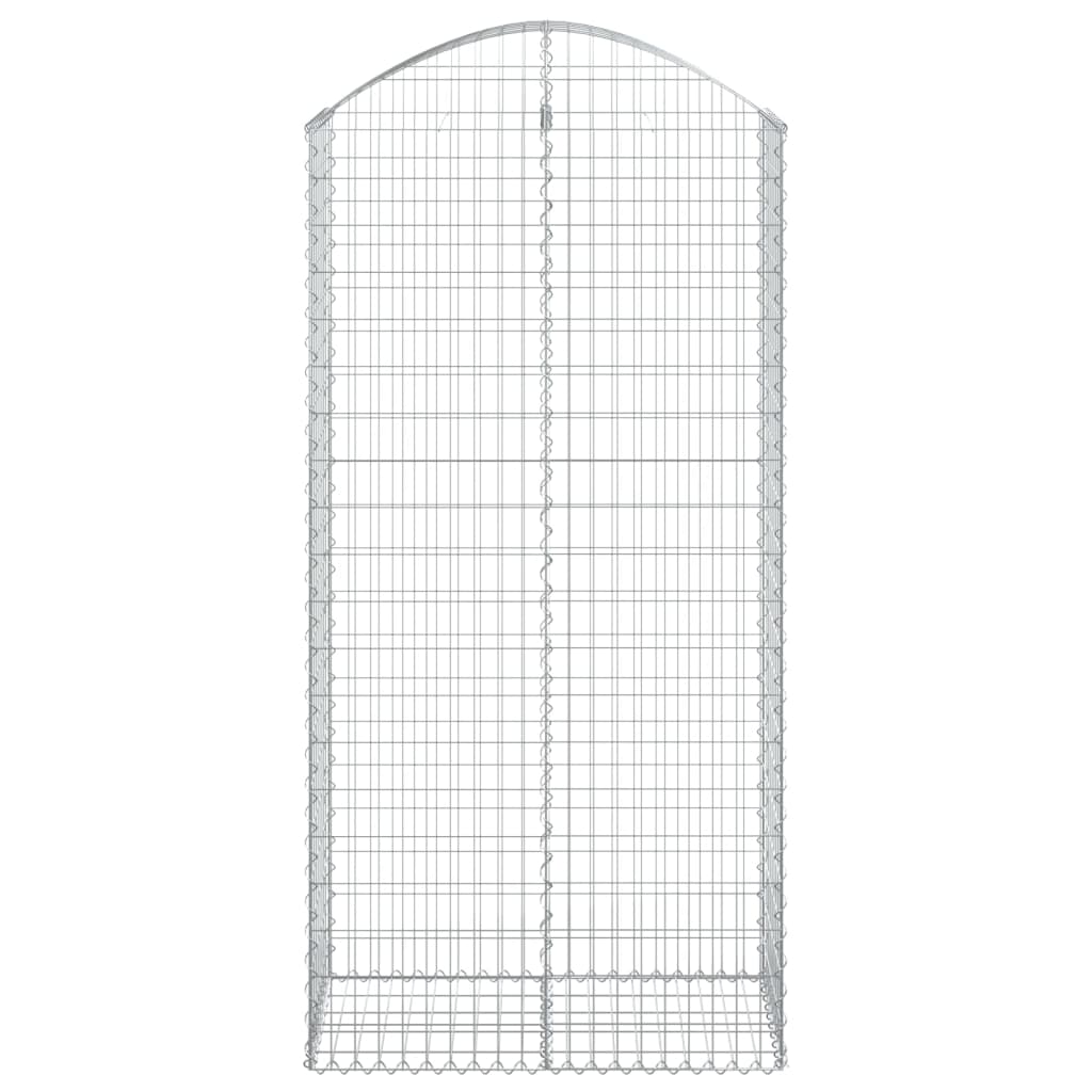 Vidaxx Gabion hvælvede 100x50x200 220 cm galvaniseret jern