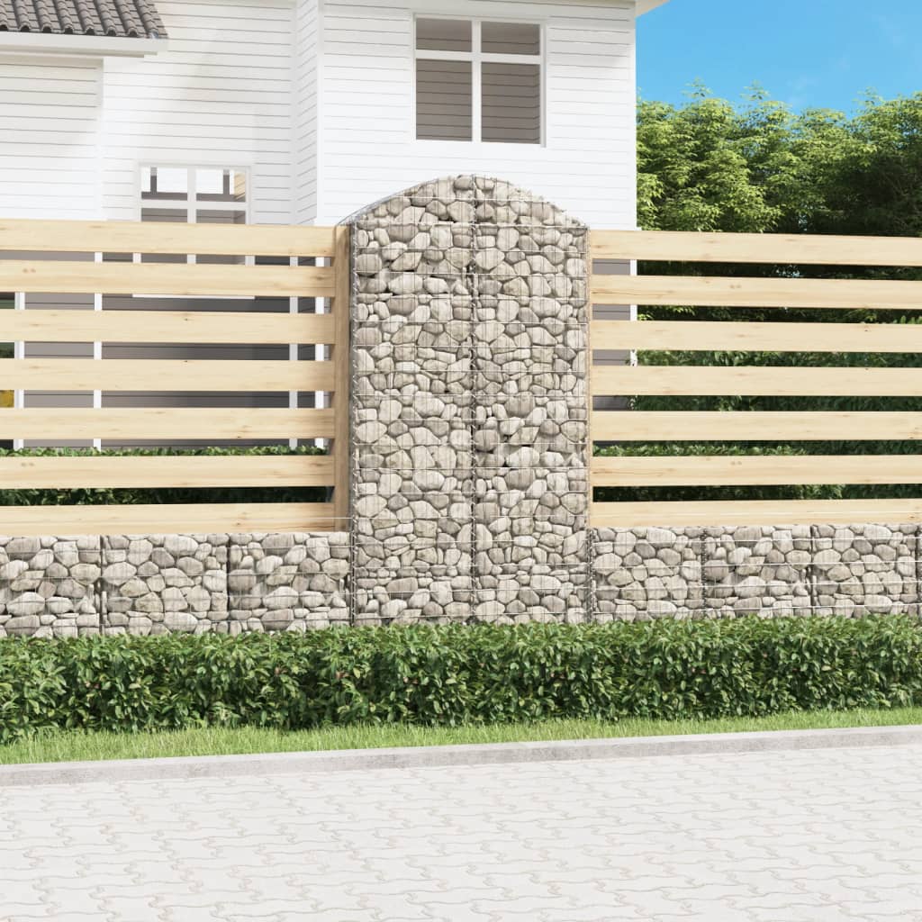 Vidaxx Gabion hvælvede 100x50x200 220 cm galvaniseret jern