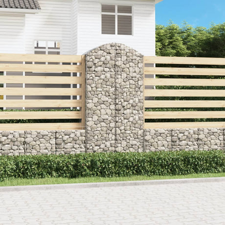 Vidaxx Gabion hvælvede 100x50x200 220 cm galvaniseret jern
