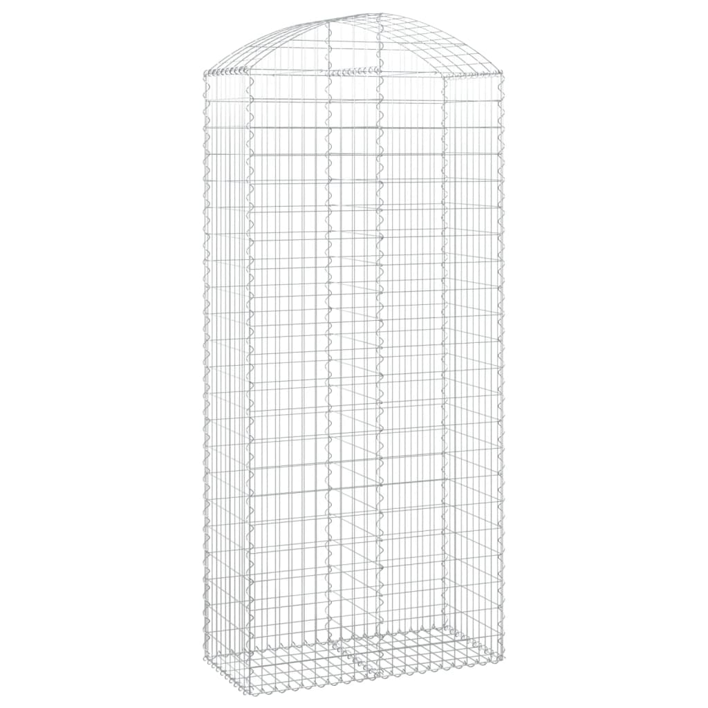 Vidaxx Gabion hvælvede 100x50x220 240 cm galvaniseret jern