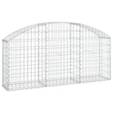 Vidaxx Gabion hvælvede 150x30x60 80 cm galvaniseret jern