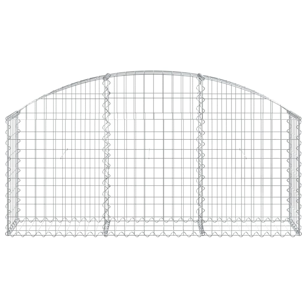 Vidaxx Gabion hvælvede 150x30x60 80 cm galvaniseret jern