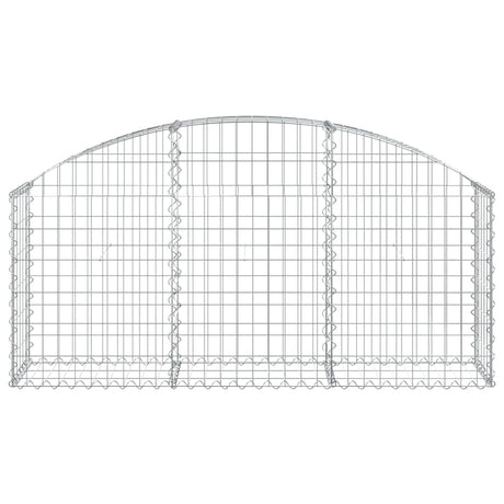 Vidaxx Gabion hvælvede 150x30x60 80 cm galvaniseret jern