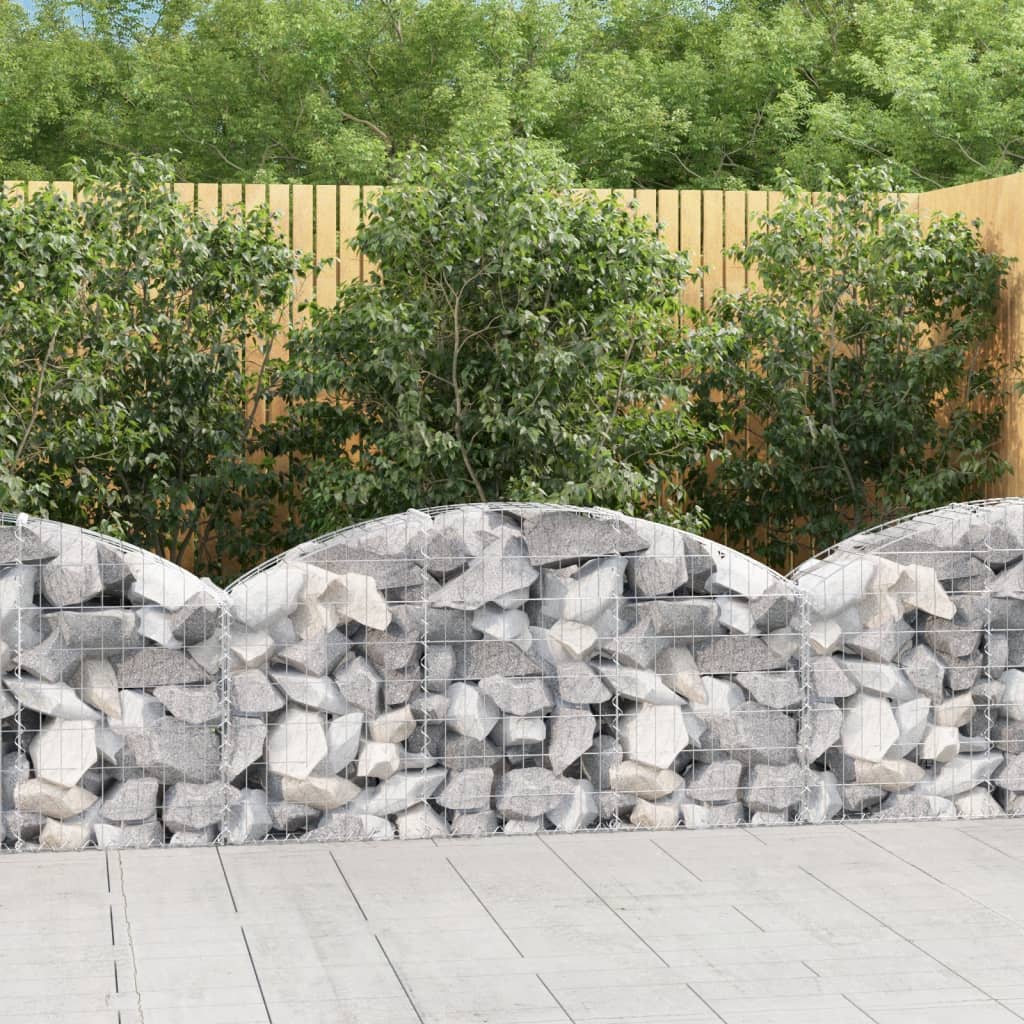 Vidaxx Gabion hvælvede 150x30x60 80 cm galvaniseret jern