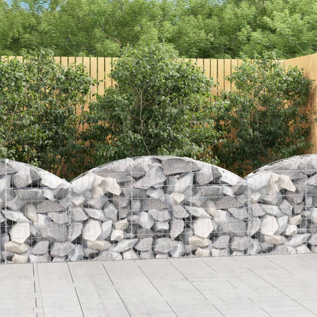 Vidaxx Gabion hvælvede 150x30x60 80 cm galvaniseret jern
