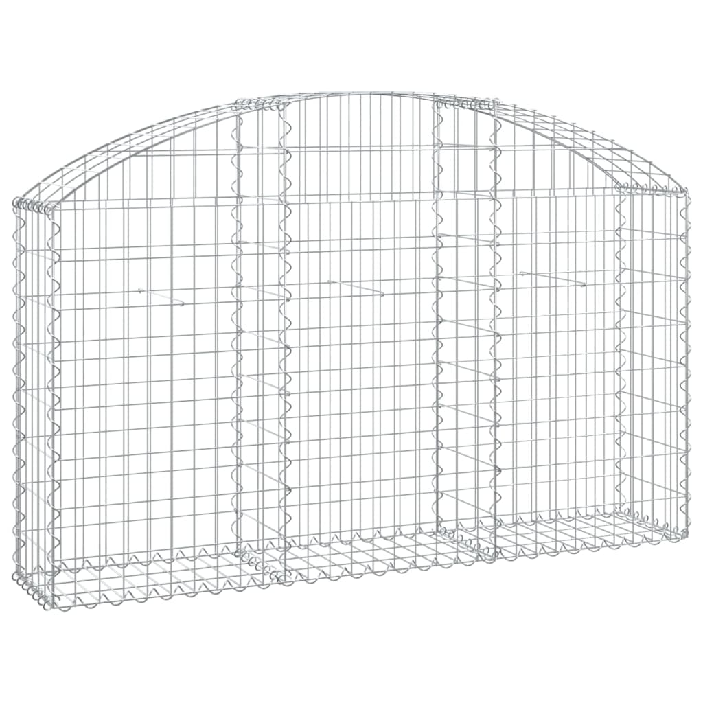 Vidaxx Gabion hvælvede 150x30x80 100 cm galvaniseret jern