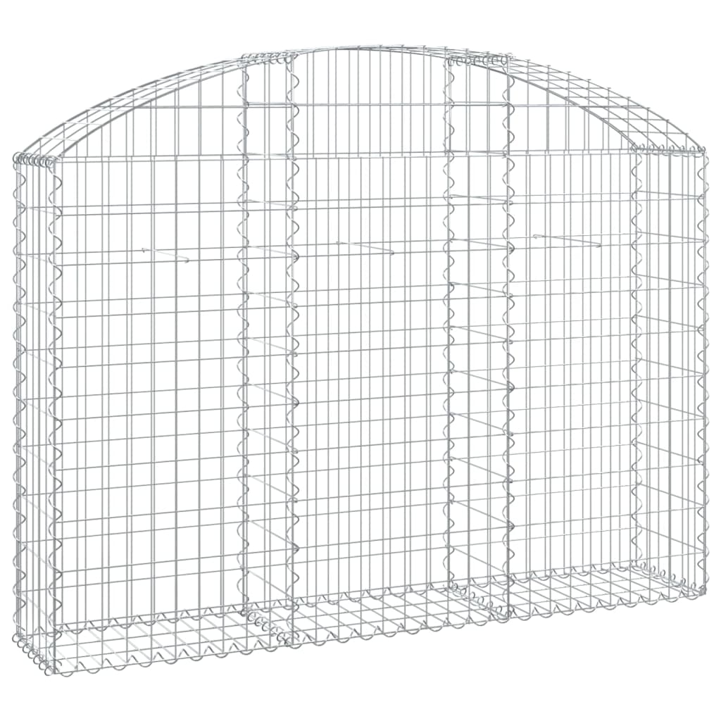 Vidaxx Gabion hvælvede 150x30x100 120 cm galvaniseret jern