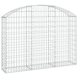 Vidaxx Gabion hvælvede 150x30x100 120 cm galvaniseret jern
