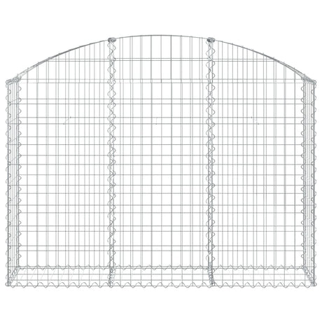 Vidaxx Gabion hvælvede 150x30x100 120 cm galvaniseret jern