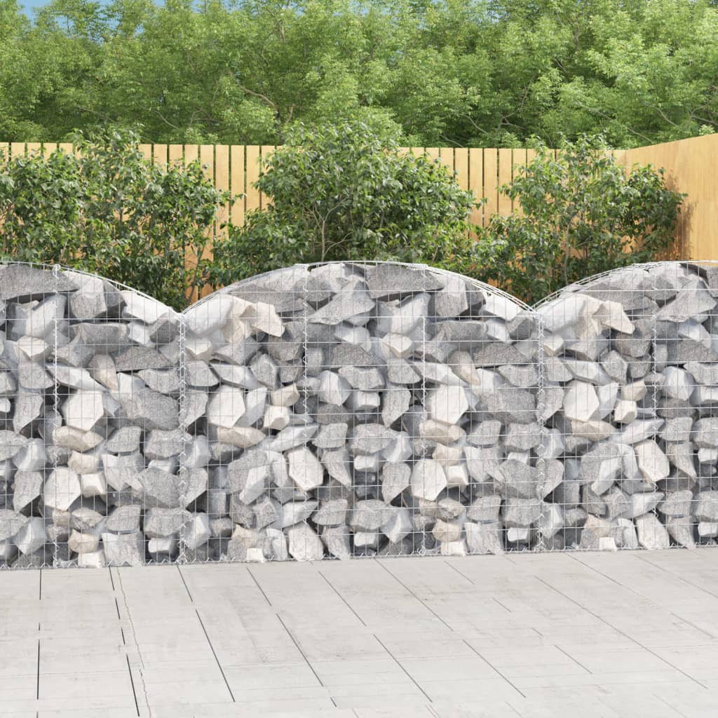 Vidaxx Gabion hvælvede 150x30x100 120 cm galvaniseret jern