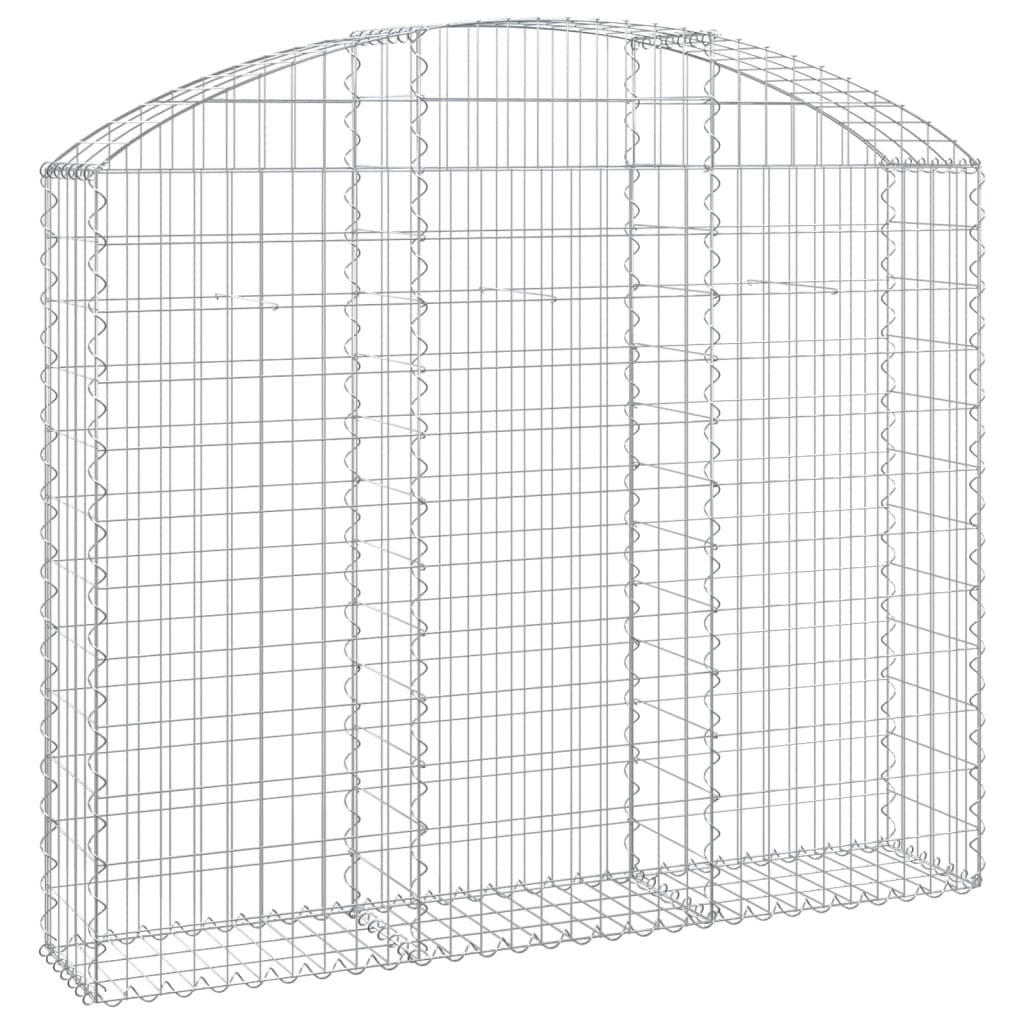 Vidaxx Gabion hvælvede 150x30x120 140 cm galvaniseret jern