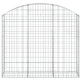 Vidaxx Gabion hvælvede 150x30x120 140 cm galvaniseret jern