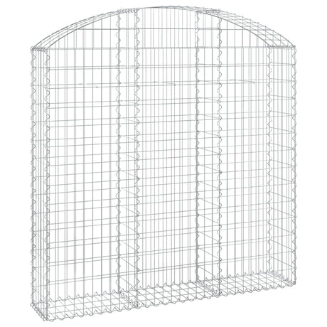 Vidaxx Gabion hvælvede 150x30x140 160 cm galvaniseret jern