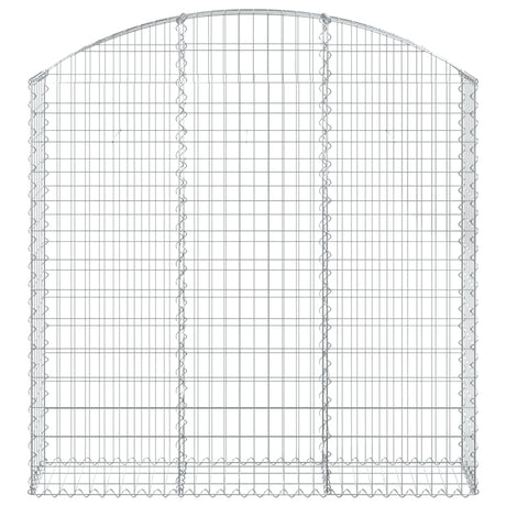 Vidaxx Gabion hvælvede 150x30x140 160 cm galvaniseret jern