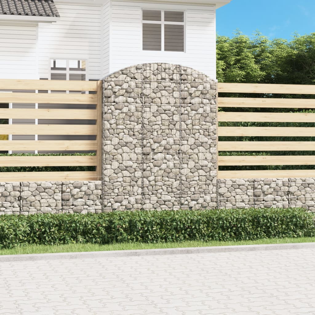 Vidaxx Gabion hvælvede 150x30x200 220 cm galvaniseret jern