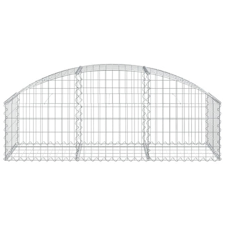 Vidaxx Gabion hvælvede 150x50x40 60 cm galvaniseret jern