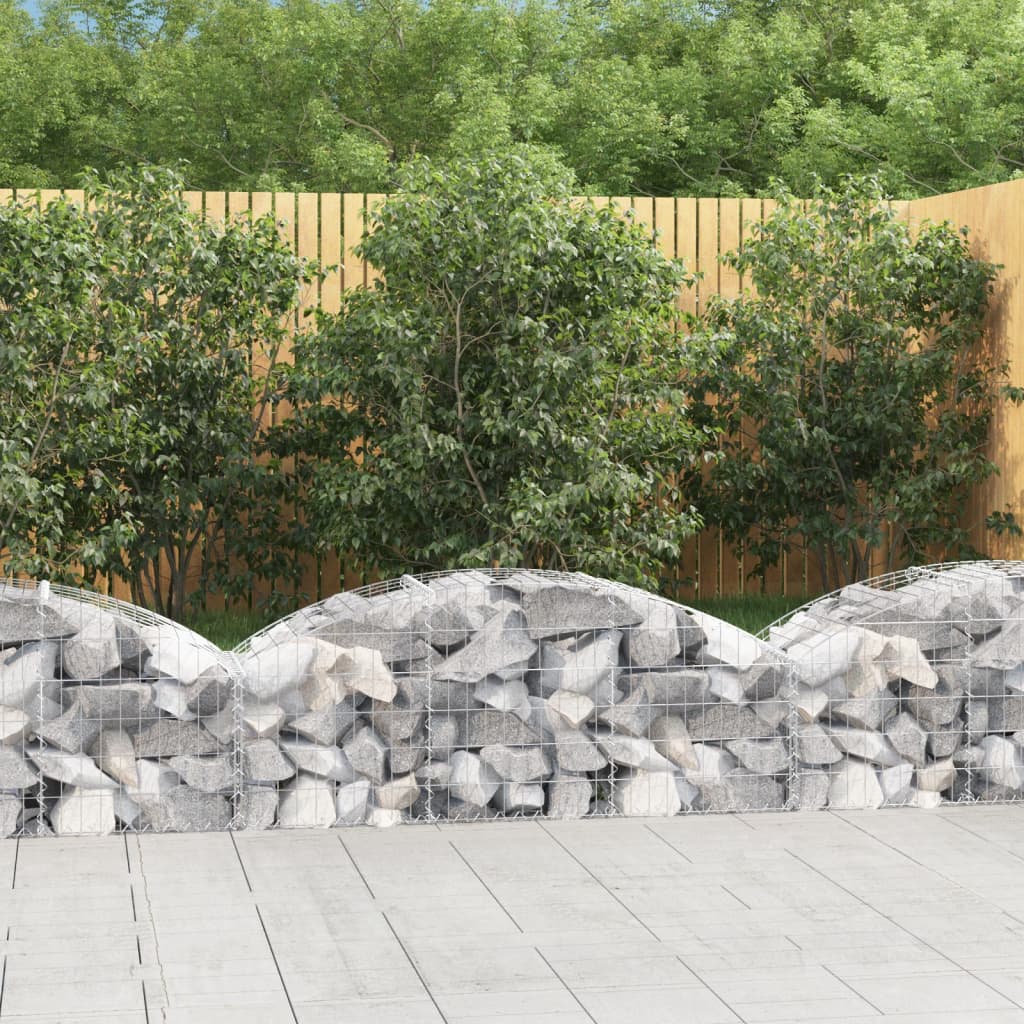 Vidaxx Gabion hvælvede 150x50x40 60 cm galvaniseret jern