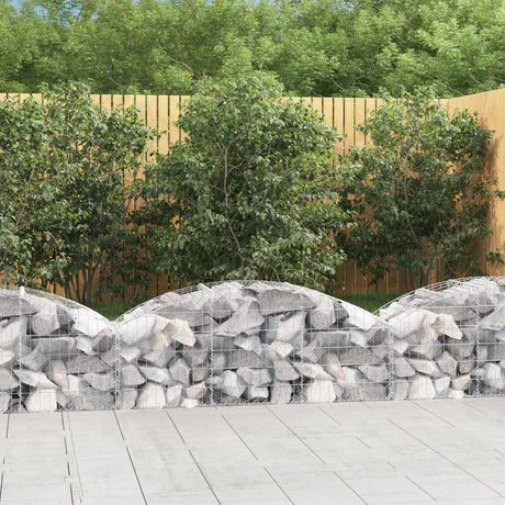Vidaxx Gabion hvælvede 150x50x40 60 cm galvaniseret jern