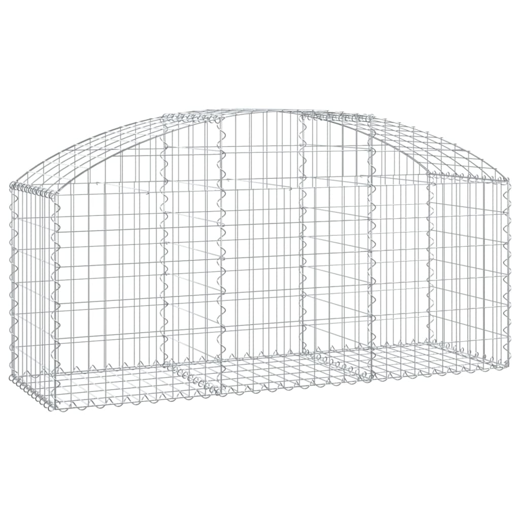 Vidaxx Gabion hvælvede 150x50x60 80 cm galvaniseret jern